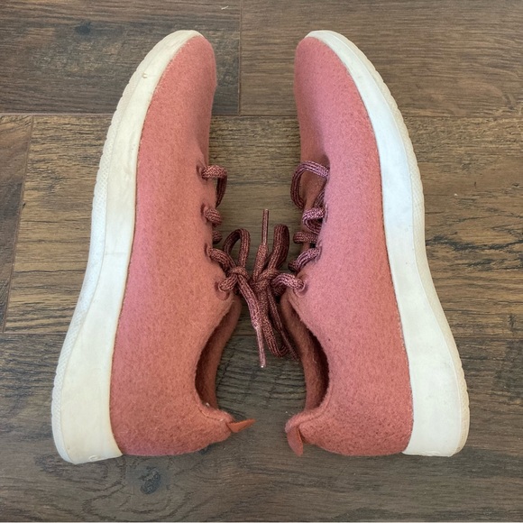 Allbirds Mauve Wool Runners Lace up Sneakers Sz 7 Women’s - Picture 9 of 9